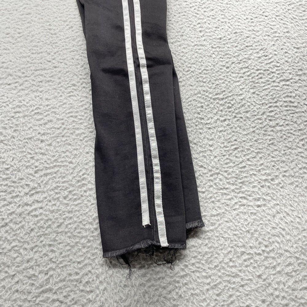 Articles of Society Jeans Womens 27 Black Side Stripes Raw Hem Skinny Fit - Picture 14 of 15